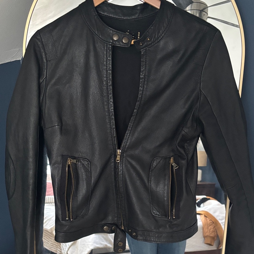 Italian Black Leather Jacket